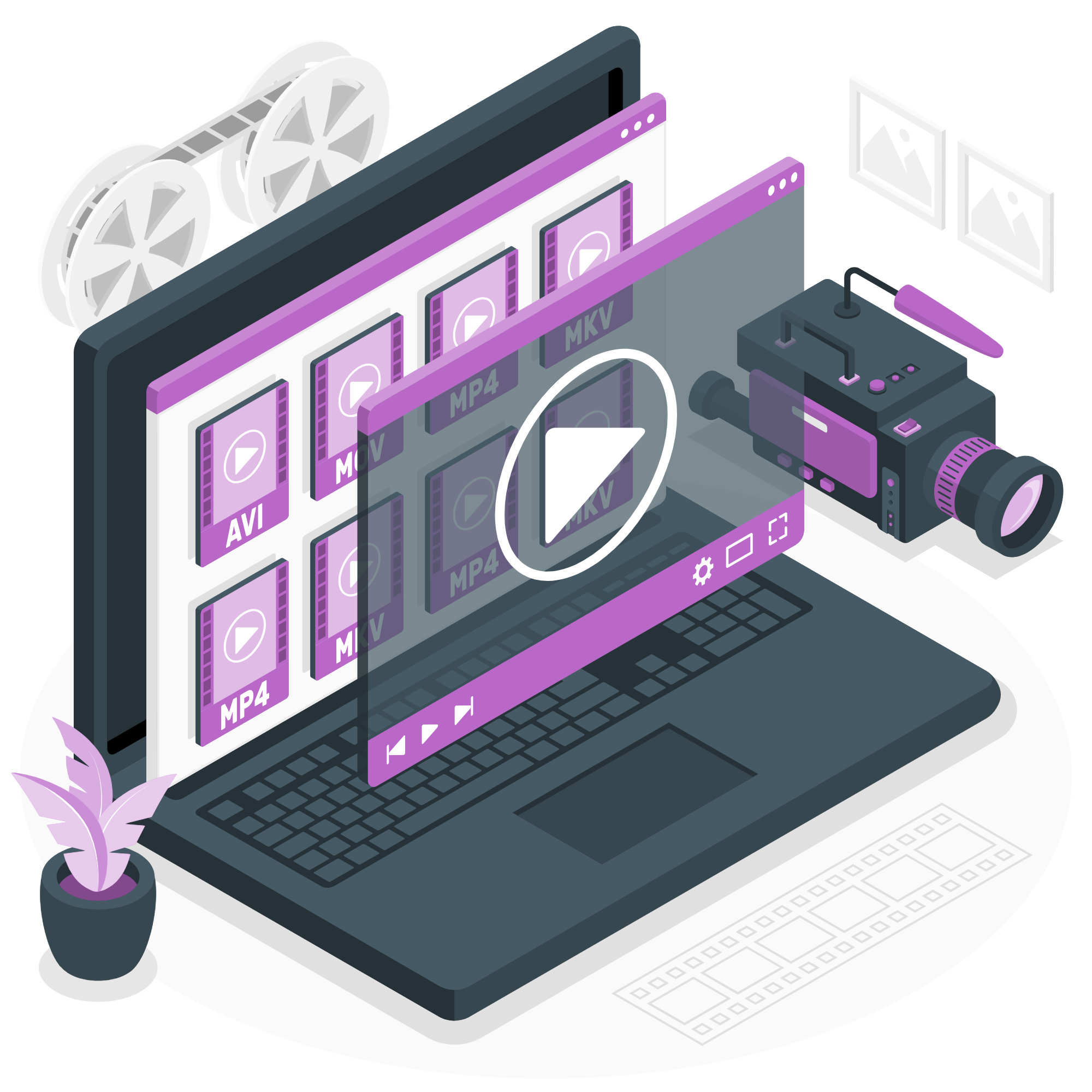Gen AI Office Illustration